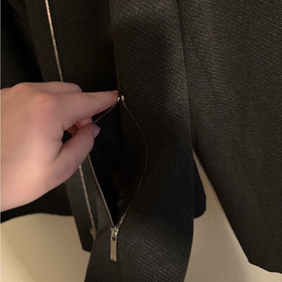 Lafayette 148 New York Charcoal Gray Asymmetrical Blazer | NWT - Picture 9 of 13